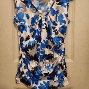 New York and Company Floral Tank Top size small